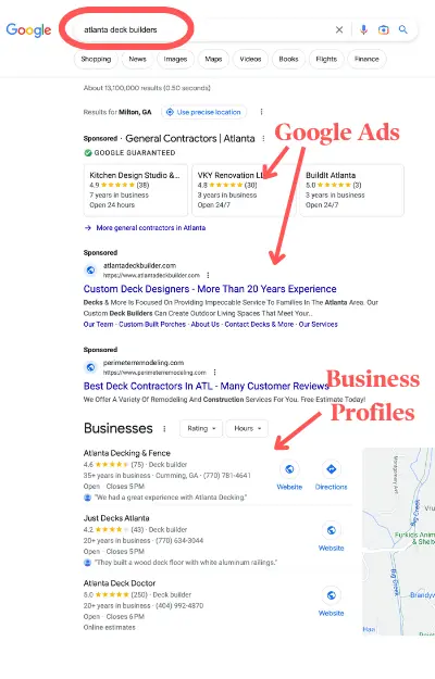 Google Ads and Business Profiles